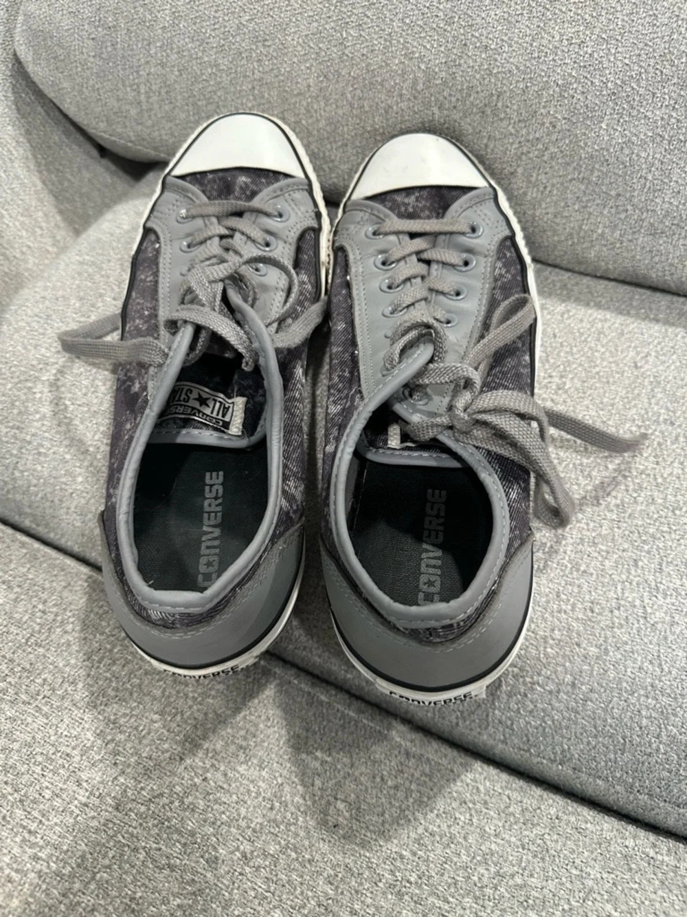 Converse Gray Low-Top Canvas Sneakers - Picture 7 of 7
